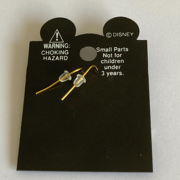 Vintage Disney Pluto Earrings Fab 5 Dog Disneyana Signed Charm Gold Plated - Picture 5 of 9